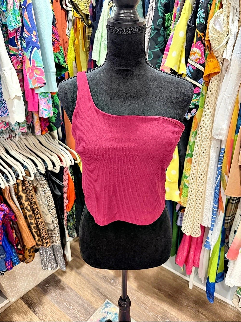 lululemon Align Tank Ribbed Asymmetric Burgundy Size 12